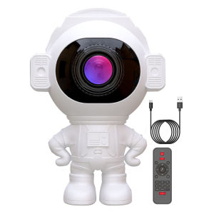【New Arrival】 Galaxy Star Projector Bluetooth-Compatible LED Night Light 8 Modes Astronaut Starry Sky Projector for Children Kids Gift