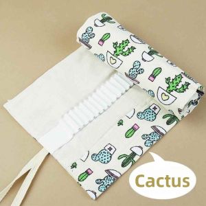 QUEZHOU | Cat Cartoon Large Capacity Pen Roll 72 Holes