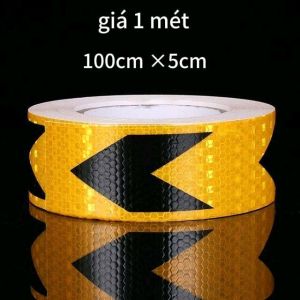 Băng dính phản quang rộng 5cmDecal phản quang trang trí và cảnh báo an toàn oto xe tải xe máy xe đạp điệnbăng keo mũi tên phụ kiện phụ tùng xe