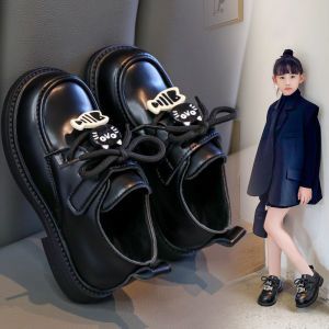 JIFANPAUL | Black Princess Loafers for Girls