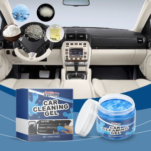 Car Cleaning Gel - Multi-Purpose Soft Adhesive For Air Vents & Interior Crevices Dust Remover For Vehicle Care (147g)