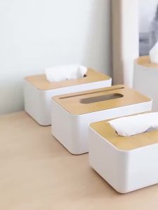 Hộp Đựng Khăn Giấy Bằng Gỗ Hiện Đại Hộp Đựng Khăn Ướt Bằng Nhựa Hộp Đựng Giấy Ướt Hộp Đựng Khăn Giấy Đa Năng Cho Nhà Cửa Ô Tô Phong Cách Nhật Bản