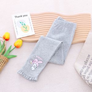 Thickened Fleece Childrens Long Pants Cartoon Kuroko Outerwear Bottoms Versatile Autumn Winter Fashion Soft Cotton Polyester