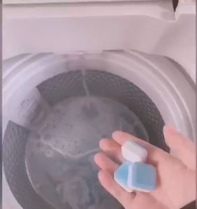 12Pcs Tablet Pembesih Mesin Cuci Sabun Pencuci Tabung Mesin Cuci Deep Cleaning Washing