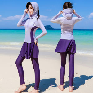 XTEP | Hooded Separate Swimwear for Beach Vacations