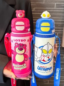 Cốc Nước Giữ Nhiệt Cho Trẻ Em 316 Cấp Thực Phẩm Cốc Nước Hai Lỗ Hình Chữ Nhật Cốc Hút Cốc Đựng Nước Cho Học Sinh Mẫu Giáo