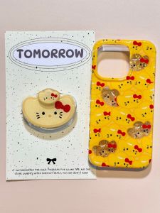 Full Screen Sparkling Gold Yuanbao KT Phone Case for  16 15 pro Max 14 Girl Style 15 Ultra Popular 13 pro Creative Rotating Stand Full Cover Anti-Fall Protection