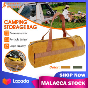 Camping Storage Bag Portable Nail Peg Rope Flysheet Kit Tool Bag Large Capacity Canvas Carrying Handbag Outdoor Accessories 露营包