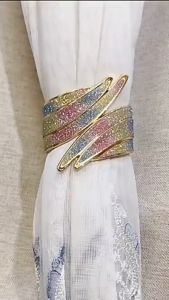 BestGila MALAYSIA 1PC Home Living Curtain Tie Metal Alloy Clip Drill-Free Curtain Buckle Tiebacks Elegant Pearl Glitterish Design Curtain Holder Pengikat Langsir 窗帘夹