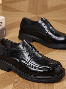 Fall Fashion Comfortable Genuine Leather Derby Shoes for Men