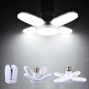 E27 Fan Shape LED Bulb AC 220V 85-265V 28W Foldable LED Light Bulb Lampada for Living Room Warehouse Garage Bright Ceiling Light