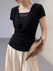 AIYITI | Faux Two-Piece Fitted T-Shirt Top