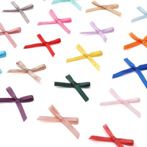 3mm Polyester mini hand tied bow For Handmade Bracelet Necklace Earring Keychain DIY Craft Jewelry Making Accessories