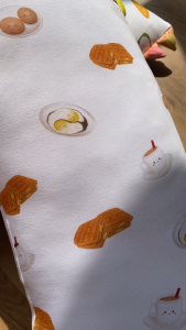 LITTLE WILD LEAF || [Designed in SG] Baby Bamboo Pillow Set with Pillow + Case (Kopi & Kaya Toast design)