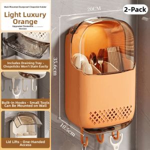 NAIFUNA | Wall-Mounted No Drilling Water-Draining Kitchen Storage Rack
