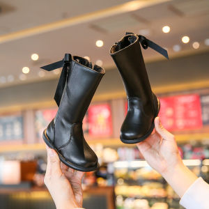 Girl Boots Single Boots Children Boots Children Fall and Winter Kid Baby New Mid Boots Little Girl Tall Knight Boots