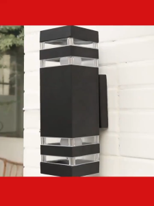 โคมไฟติดผนัง E27 24W*2 ไฟประดับกลางแจ้ง 3 ชั้น ไฟLEDกลางแจ้ง แสงอุ่น ไฟ กิ่ง ภายนอก โคมไฟนอกบ้าน ไฟตกแต่ง ไฟแต่งสวน สไตล์ยูโรโคมไฟนอกบ้านโคมไฟหน้าบ้าน โคมไฟติดผนังกลางแจ้ง