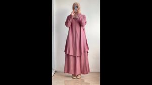Fatiya Set Abaya Crinkle Airflow premiumon