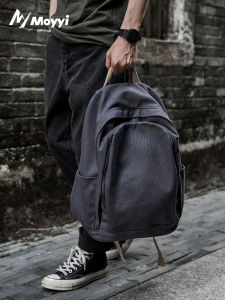 MOYYI | Canvas Mens Business Large Capacity Lightweight Travel Commuter Backpack