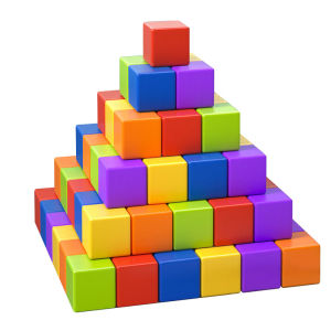 TONGMUXING | Educational Cube Building Blocks Math Teaching Toy
