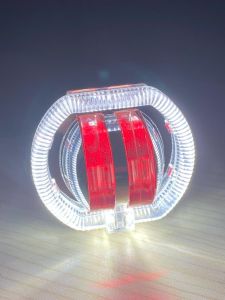 Lampu Utama Projie Led Daymaker 2 Mata Angel + Devil Led Putih-Kuning