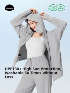 GUNIANGJIA | Sunproof Long Jacket For Women SPF UV Protection Lightweight