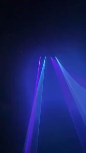 Lampu Panggung Laser 4 Mata Full Color: RGB & Laser Animation Light untuk Event