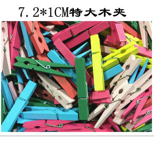 Creative DIY Wooden Clips Natural Color Large And Small 100 Pieces for Kindergarten Photo Storage Handmade Craft Supplies