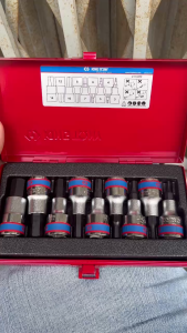 1/2” Bộ đầu tuýp lục giác 9 chi tiết H3-H14 Kingtony 4110PR