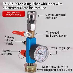 New··Small Air Tank Pressure Adapter Fire Extinguisher Conversion Air Pump Portable Mobile Air Compressor Accessories