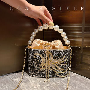 UGALS | French Heavy Crafted Crystal-Encrusted Party Crossbody Bag