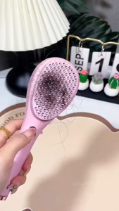 Best Seller SELF CLEANING HAIR BRUSH (1pc) | Massage Comb For Hair | Retractable Rotary Lift Self-Cleaning Comb | Anti-Static Massage Knot Removal Dual-Use for Dry And Wet Hair | Suitable for All Hair Types | One-Click Clean Function for Scalp Massager