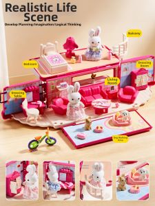 lekate | Gift Playhouse and Bus RV Toy for Girls Aged 3-6
