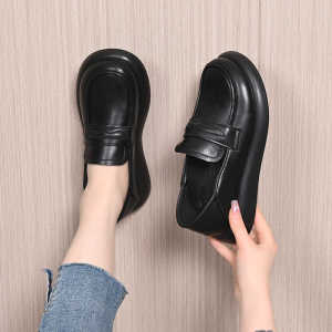 Casual Womens Shoes Soft Sole Real Leather One-Pedal Foldable Flat Heels Bean Shoes Spring Summer 2024 New Arrival