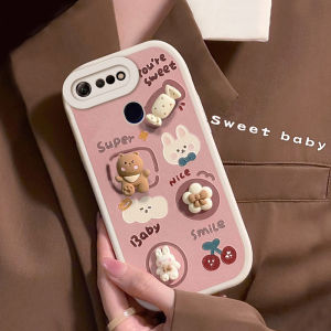 Cute Bear Creative Silicone Phone Case Full Cover Protection for Huawei Honor V20 Anti-Fall Stereo Design Environmentally Friendly