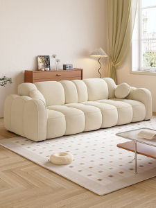 High-quality Velvet French Style Straight-line Sofa For Small Living Rooms