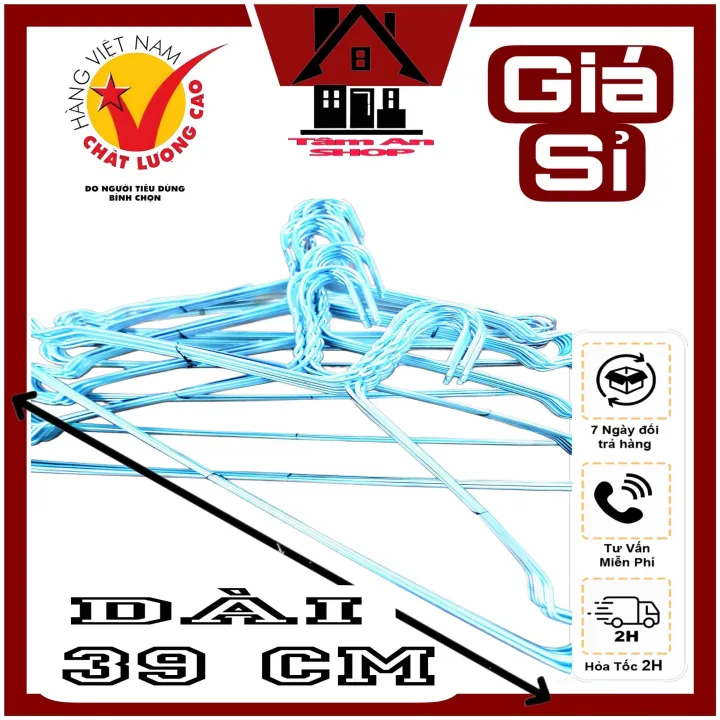 50 Chiếc Móc Áo Nhôm Hàng Mới giá Tại Xưởng, móc treo phơi quần áo ...