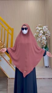 BISA COD! Hijab Instan Syari Kepala Non Pet Kode JENARA Bahan Kringkel Premium By Ory AjeZas Collec