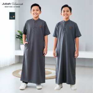 Tabina Jubah Gamis Anak Laki Laki dan Remaja Lengan Pendek Seri Hamzah usia 2 hingga 14 tahun