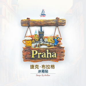 Đồ Trang Trí Tủ Lạnh Bằng Gỗ Hoạt Hình Prague Czech Nước Từ Tính Đồ Lưu Niệm Du Lịch Quà Tặng Trang Trí Nhà