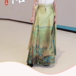 [Shanhe Dai] Girl Horse-Face Skirt Suit Summer New Arrival Chinese Style Han Clothing Retro Ethnic Style Two-piece Set