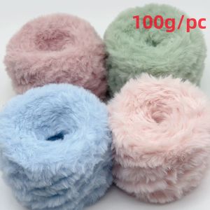 1 Skein 100 Grams Super Soft Fur Yarn Chunky Fluffy Faux Fur Yarn Eyelash Yarn for Crochet Knit Scarf Accessories and Blankets