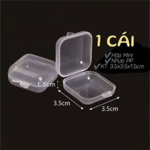 3 Hộp Đựng Mini Trong Suốt Đựng Đồ Dùng Cá Nhân Đựng Thuốc Trang Sức Để Đồ Nhỏ Tiện Dụng Gia Đình. KEON 508