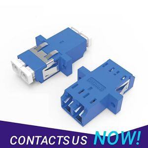 ตัวต่อกลาง Fiber Optic Connector Adapter หัวไฟเบอร์ อะแดปเตอร์ไฟเบอร์ LC/LC Fiber optic Adapter ต่อตรง LC To LC (Duplex) จำนวน 1 ชิ้น