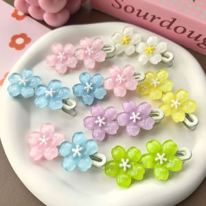Tooyoo Ins Jelly Colored Sakura Hair Clip Girl Sweet Side Clip Flower Hair Clip Student Bangs Clip Topitem