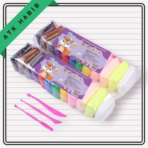 Clay Mainan Anak 12 Warna Mainan Edukasi Tidak Lengket dan Ringan