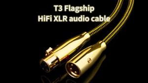 YYTCG | YYTCG High-End XLR Audio Cable 6N OCC Silver-Plated Core Gold-Plated Connector Balanced Mic Line for HiFi Sound System 1pcs