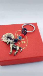 JASONGO123 Horse Keychain Horse Key Ring Car Keyring Sparkling Charms Chains Horse Brass