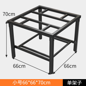 Foldable Stainless Steel Gas Table for Home Simple Winter Warm Dining Table Small Square Metal Frame Structure Economical Style