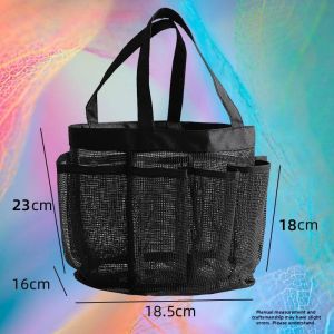 Portable Foldable Mesh Bath Organizer Bag
